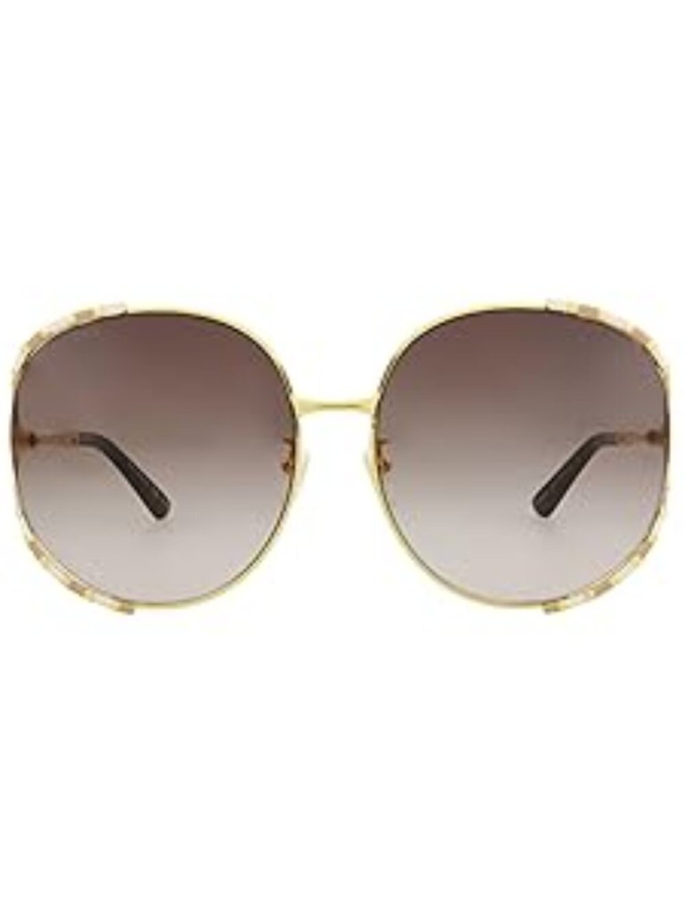 #201 NWT - Gucci GG0595S - 008 Sunglasses Gold w/Brown Gradient lens 64mm